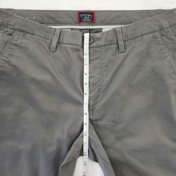 Untuckit Relaxed Fit Gray Pants W36 L30 - Picture 5 of 9